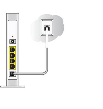 modem and wall socket