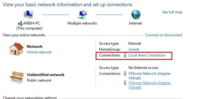 local area connection