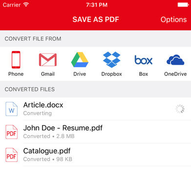 save as PDF