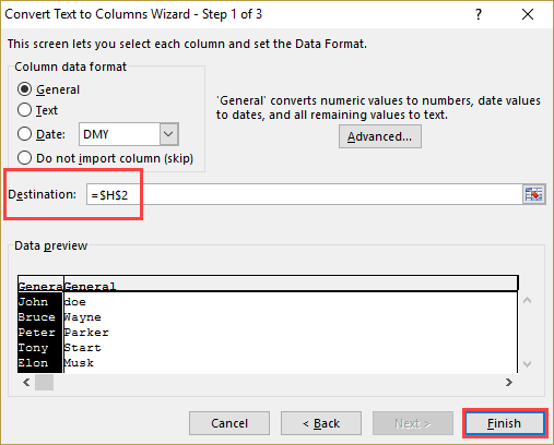 excel screenshot example