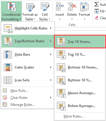 Conditional Formatting.